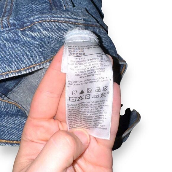 Levi’s Gold Mid Wash Denim Jean Jacket Size M - Picture 10 of 13